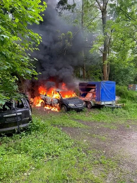 Brand PKW; Quelle Polizei Aachen