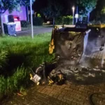 Brand Container; Quelle: Polizei Aachen