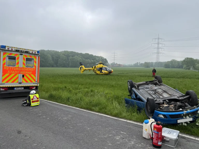 Verkehrsunfall in Werne Holthausen.