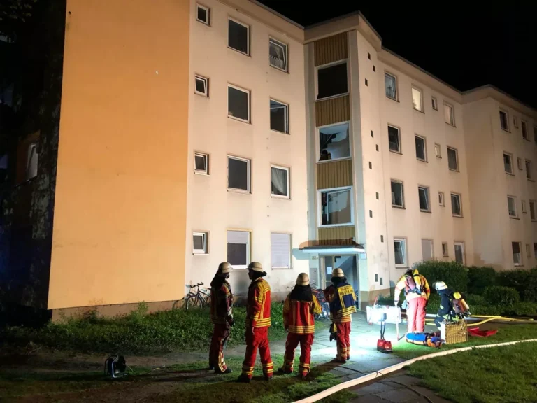 Minden: Brand in einem Mehrfamilienhaus