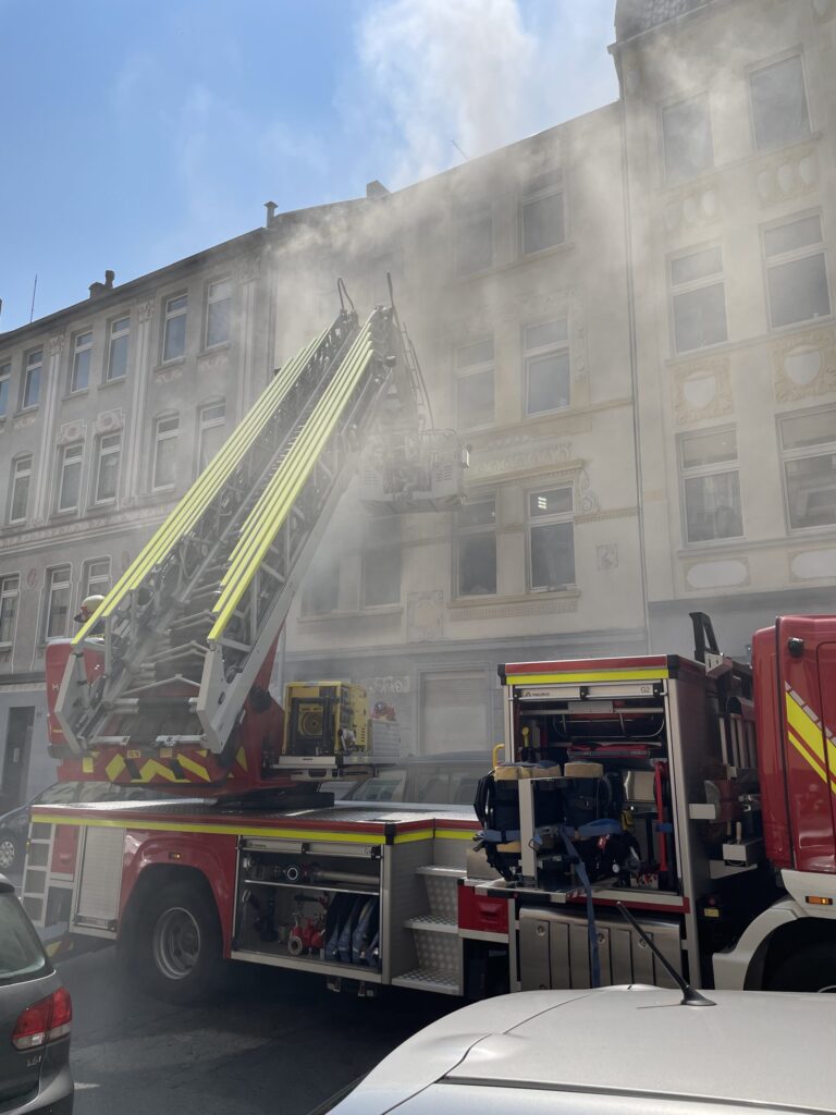 Dortmund: Feuer im Mehrfamilienhaus in der Nordstadt