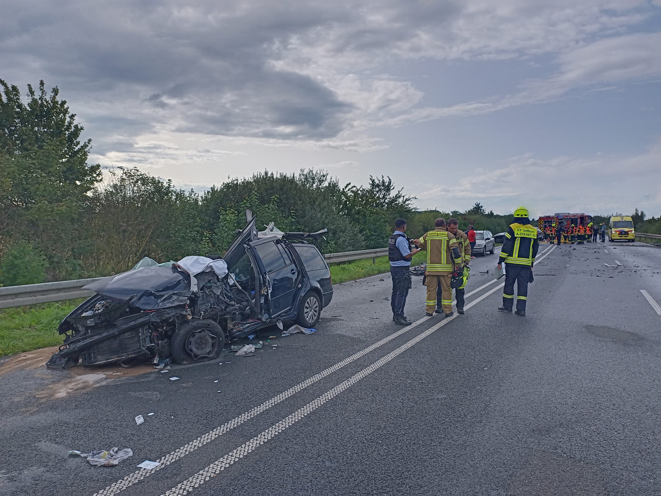 Gangelt: Verkehrsunfall auf der B56n 1 Gangelt
