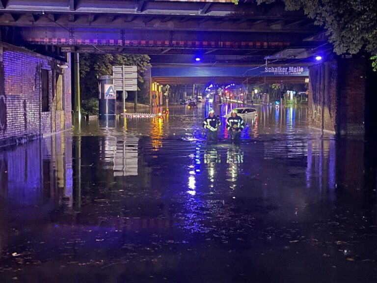 Gewitter mit Starkregen