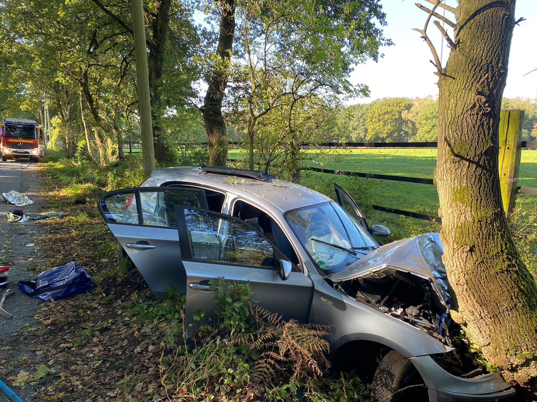 Hünxe: Frontalcrash 1 Frontalcrash