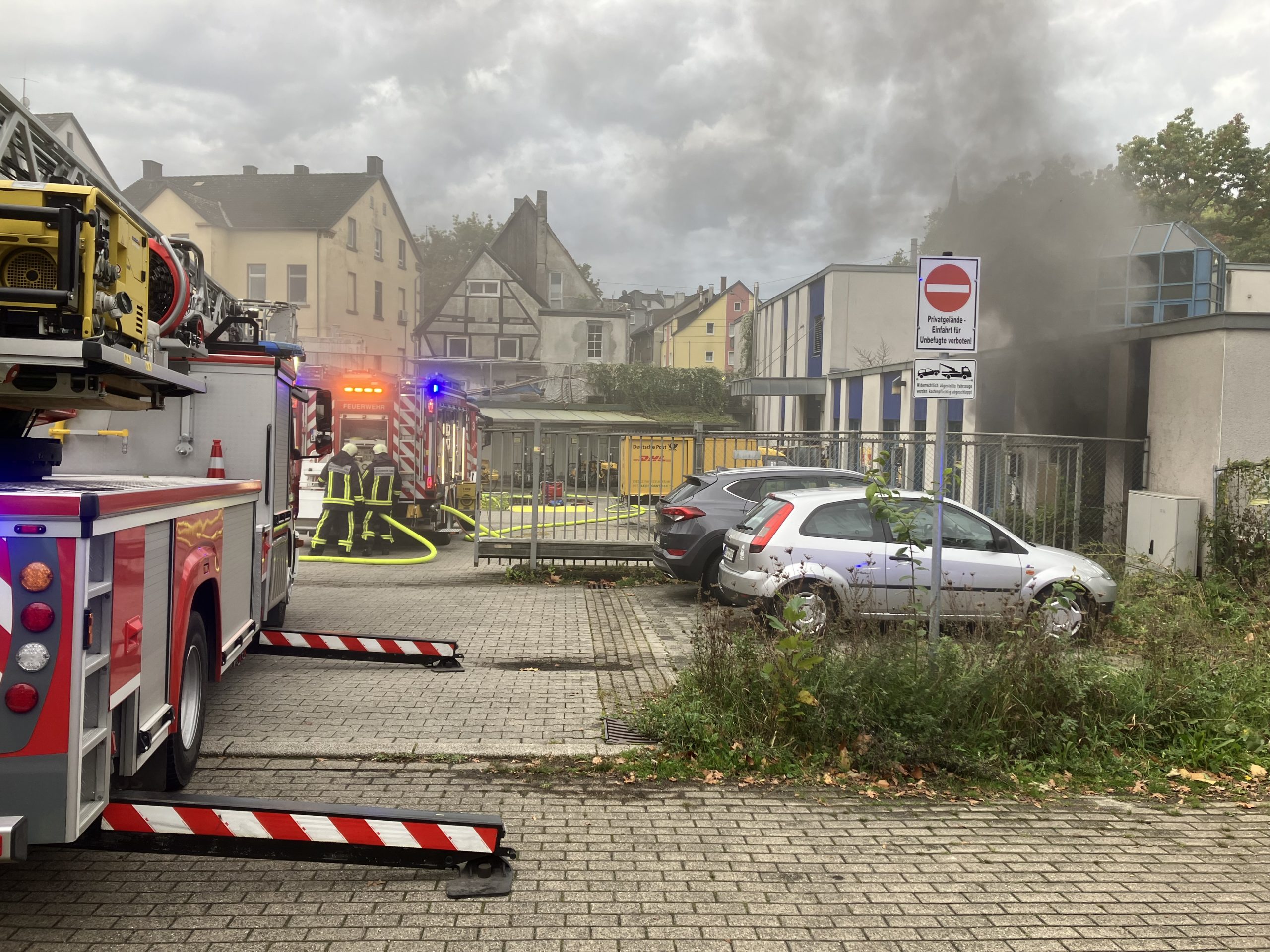 Bochum: Brand im Postgebäude 1 Bochum: Brand im Postgebäude