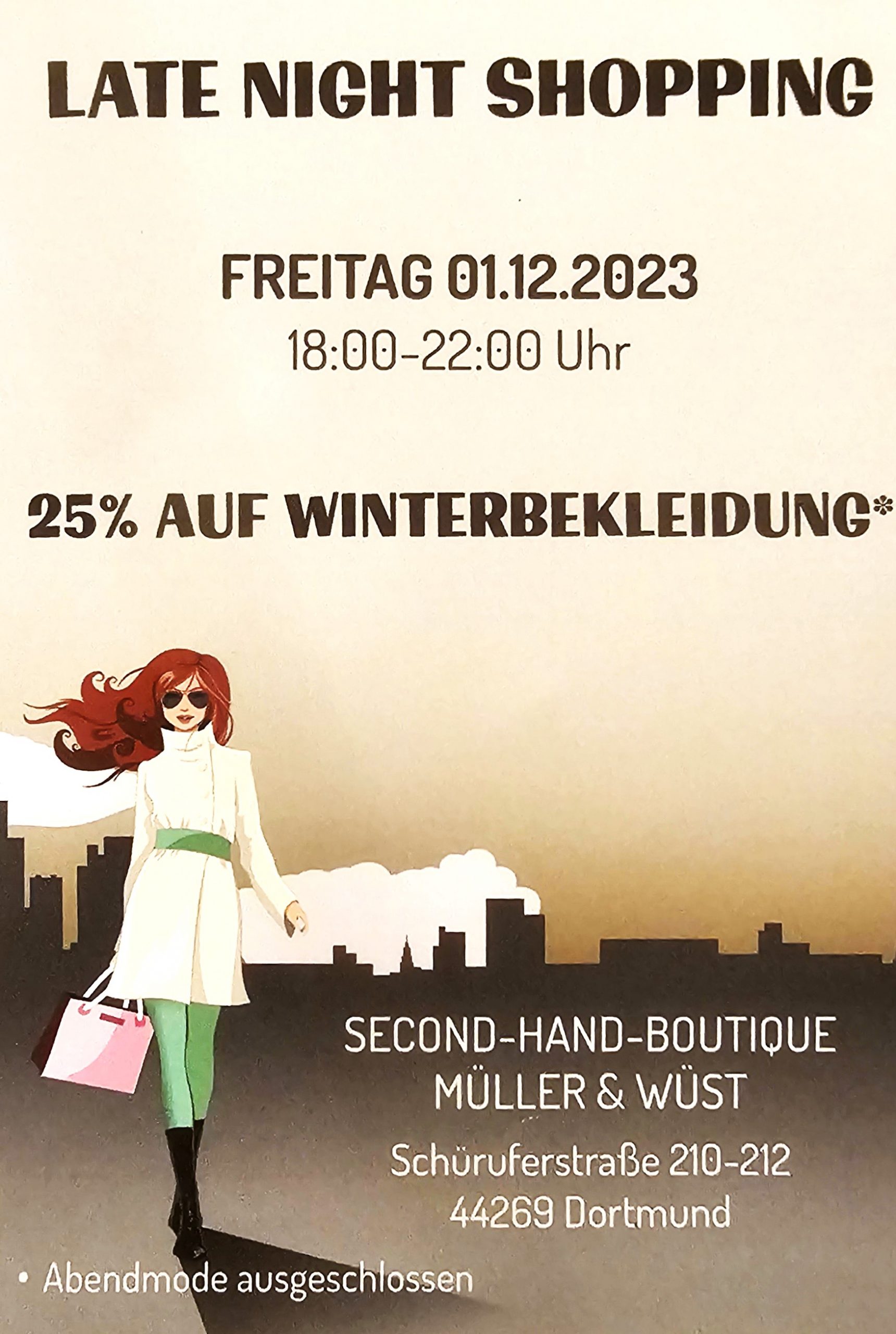 Dortmund: Late Night Shopping bei Müller und Wüst 1 Second-Hand-Boutique