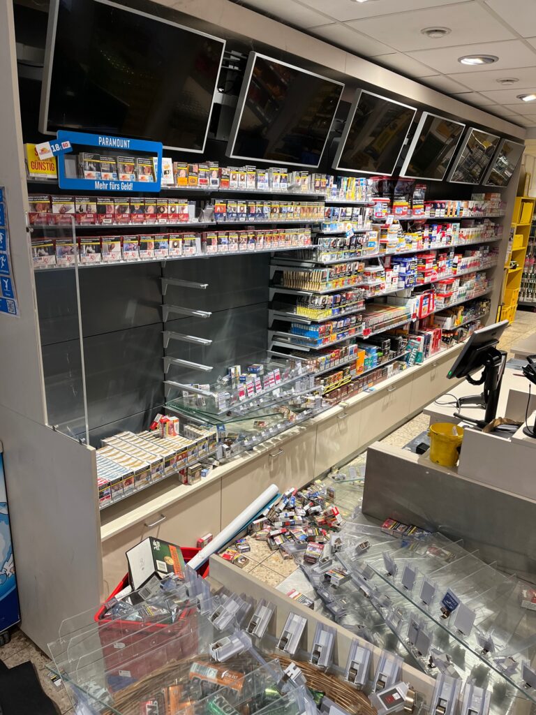 Einbruch in Supermarkt in der Quellenstraße